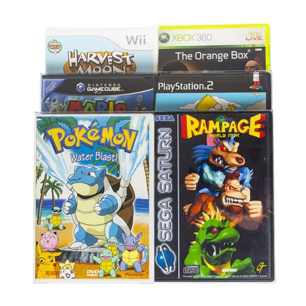 Caja de PET pack de 25 Protector para Gamecube/XBOX360/WII/PS2/DVD