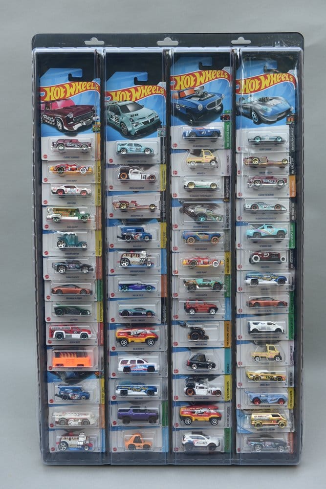 Evoretro Expositor de Pared para 48 Coches Diecast Empaquetados Paquete de 3