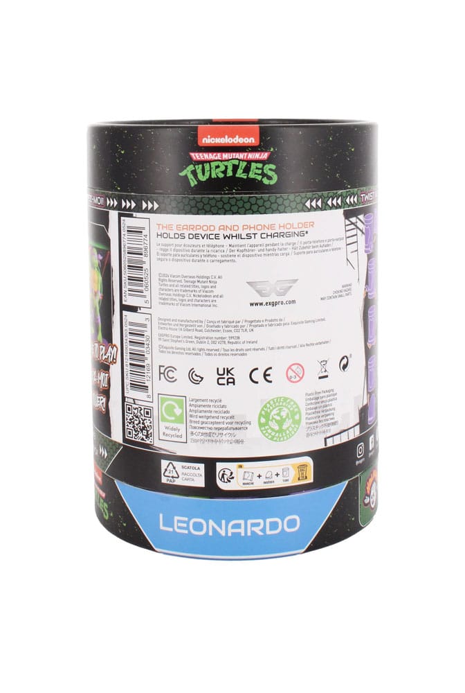 Tortugas Ninja Mini Soporte Holdems Leonardo 10cm