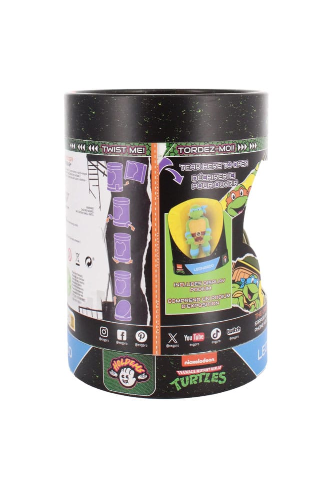 Tortugas Ninja Mini Soporte Holdems Leonardo 10cm