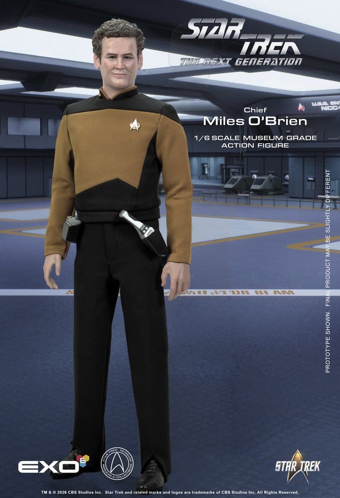 Star Trek: La nueva generación Figura 1/6 Chief Miles O'Brien with Transporter Console 30 cm