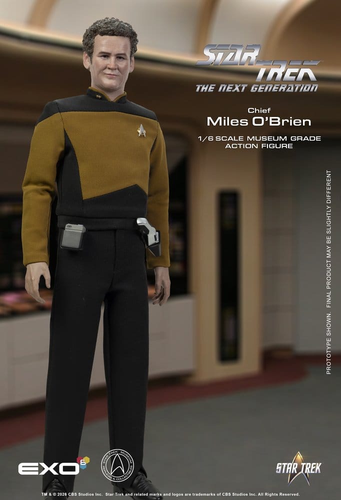 Star Trek: La nueva generación Figura 1/6 Chief Miles O'Brien with Transporter Console 30 cm