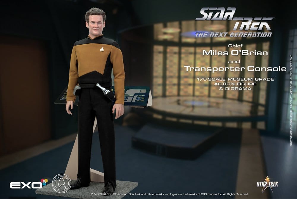 Star Trek: La nueva generación Figura 1/6 Chief Miles O'Brien with Transporter Console 30 cm