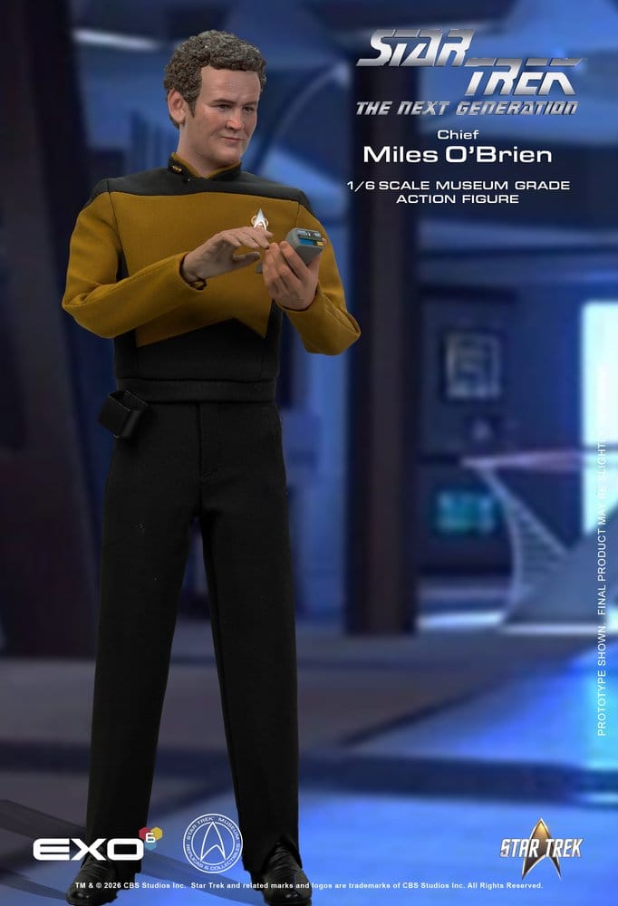 Star Trek: La nueva generación Figura 1/6 Chief Miles O'Brien with Transporter Console 30 cm
