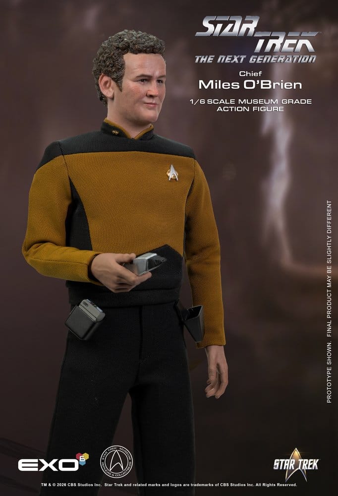 Star Trek: La nueva generación Figura 1/6 Chief Miles O'Brien with Transporter Console 30 cm
