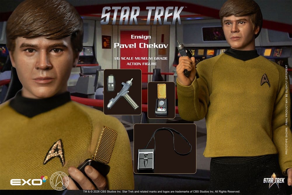 Star Trek: La serie original Figura 1/6 Ensign Pavel Chekov 30 cm