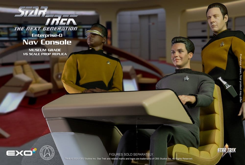 Star Trek: La nueva generación Réplica 1/6 Enterprise-D Bridge CONN Console