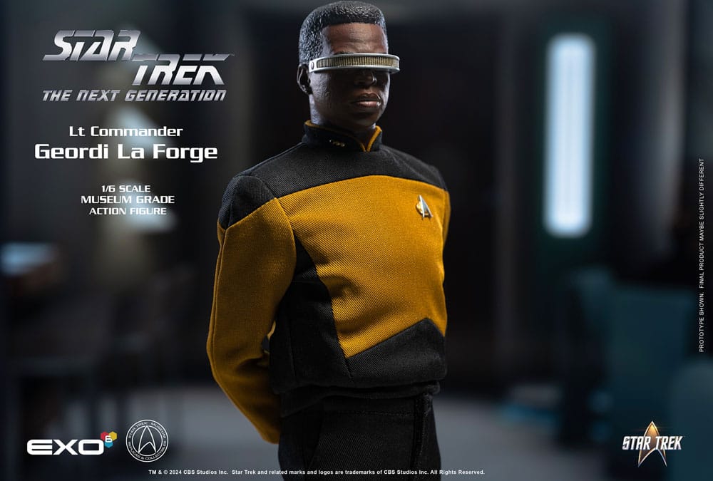 Star Trek: The Next Generation Figura 1/6 Lt. Commander Geordi La Forge (Essentials Version) 28 cm
