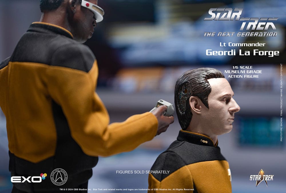 Star Trek: The Next Generation Figura 1/6 Lt. Commander Geordi La Forge (Essentials Version) 28 cm