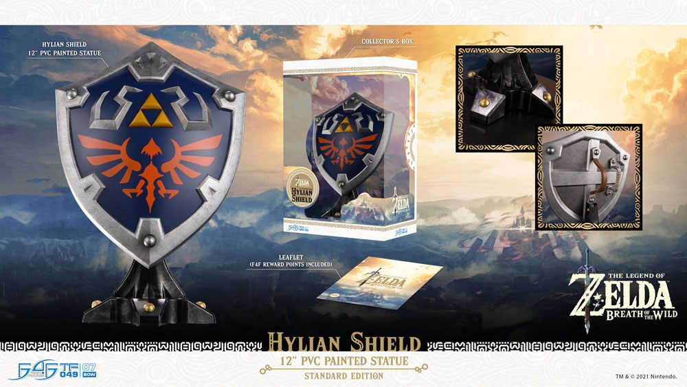 LEGEND OF ZELDA HYLIAN SHIELD PVC Estatua