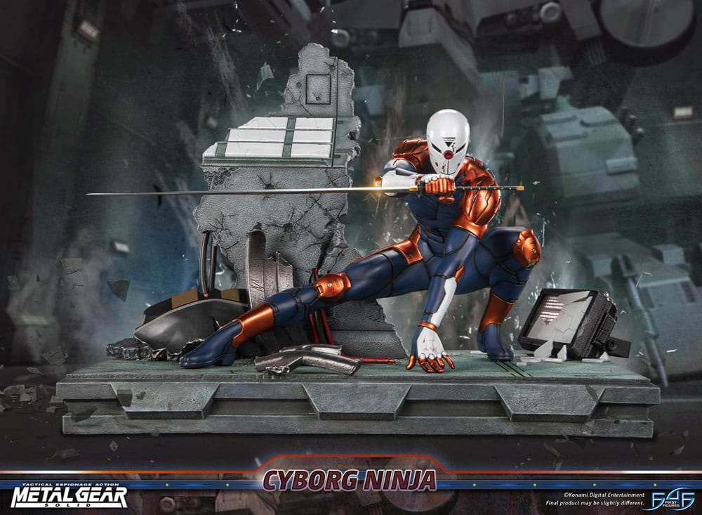 Metal Gear Solid Estatua Cyborg Ninja (Gray Fox) 41 cm