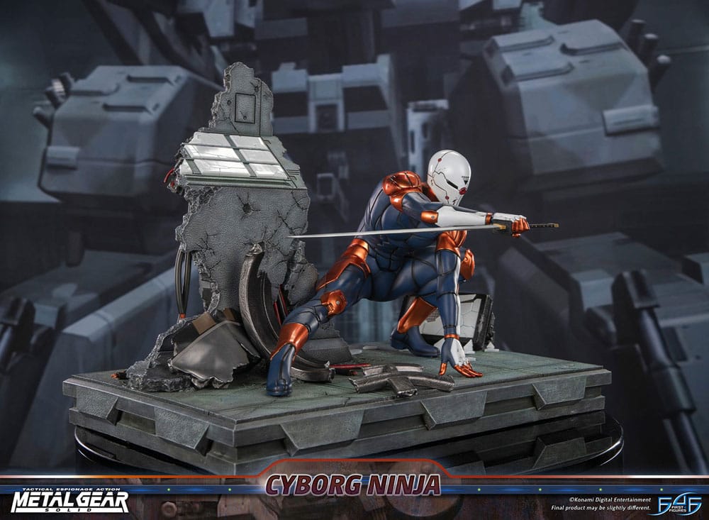 Metal Gear Solid Estatua Cyborg Ninja (Gray Fox) 41 cm