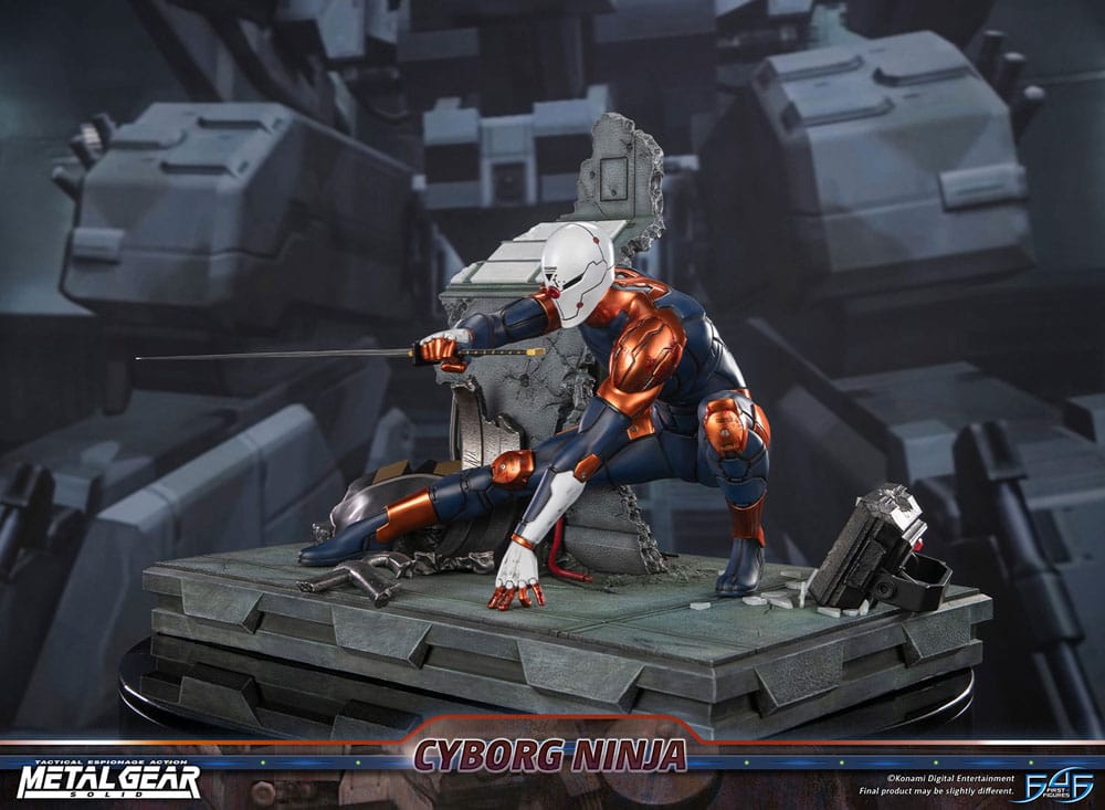 Metal Gear Solid Estatua Cyborg Ninja (Gray Fox) 41 cm