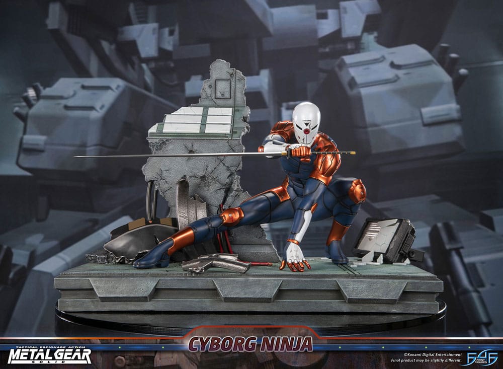 Metal Gear Solid Estatua Cyborg Ninja (Gray Fox) 41 cm