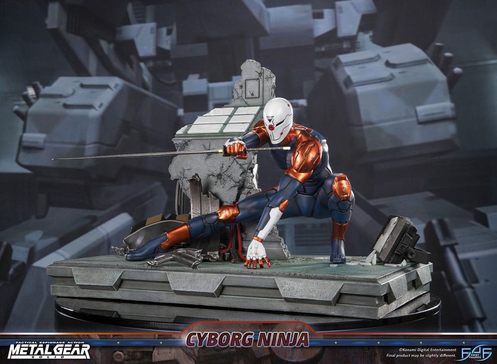 Metal Gear Solid Estatua Cyborg Ninja (Gray Fox) 41 cm
