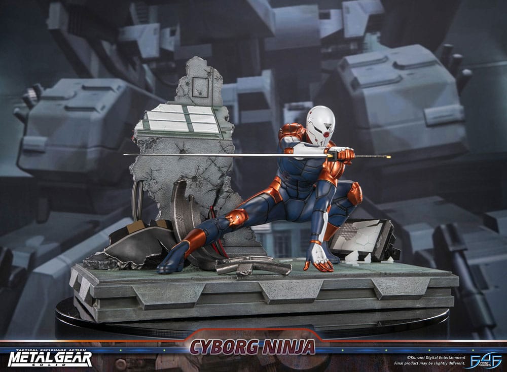 Metal Gear Solid Estatua Cyborg Ninja (Gray Fox) 41 cm