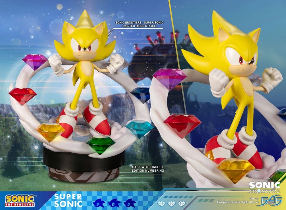 Sonic The Hedgehog Resin Estatua Sonic Frontiers Super Sonic 45 cm