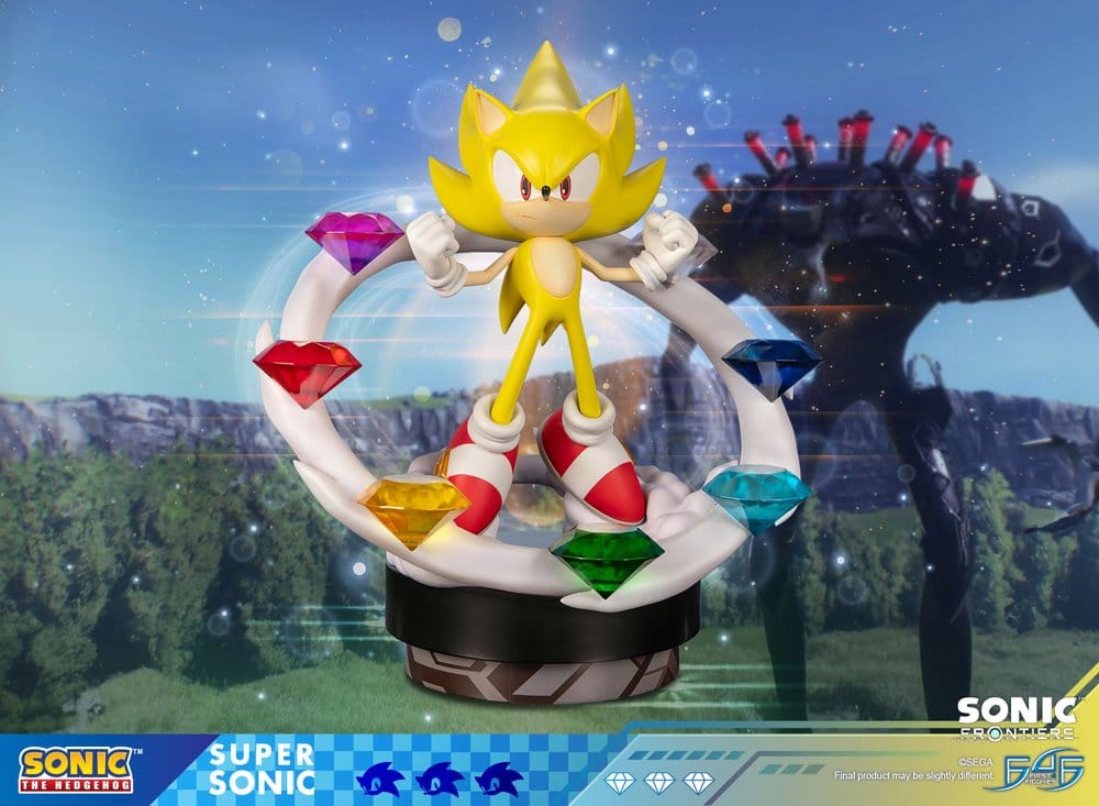 Sonic The Hedgehog Resin Estatua Sonic Frontiers Super Sonic 45 cm