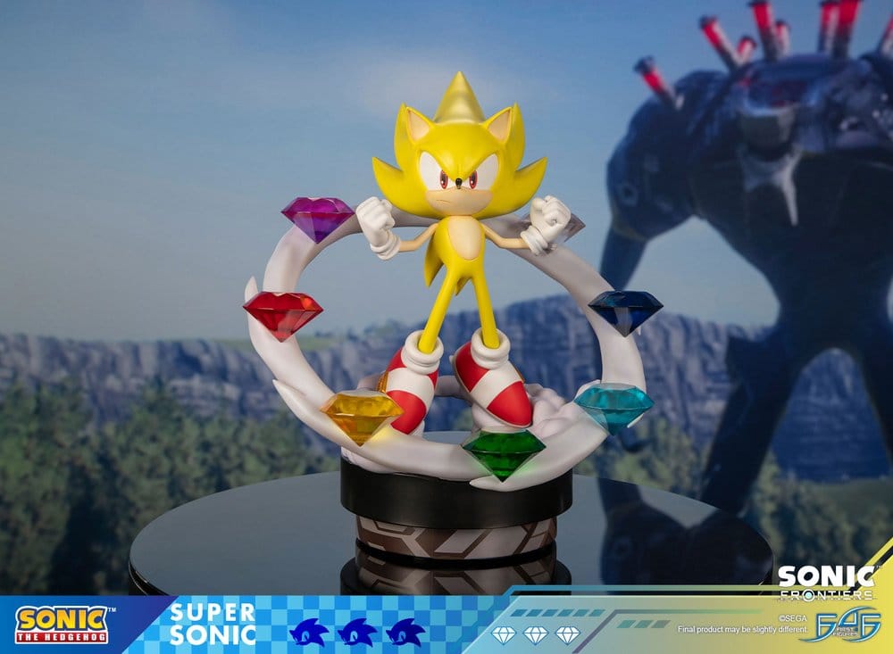 Sonic The Hedgehog Resin Estatua Sonic Frontiers Super Sonic 45 cm