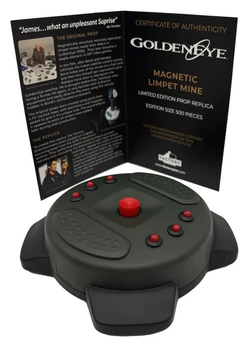 James Bond prop Réplica 1/1 GoldenEye Magnetic Limpet Mine 33 cm Limited Edition
