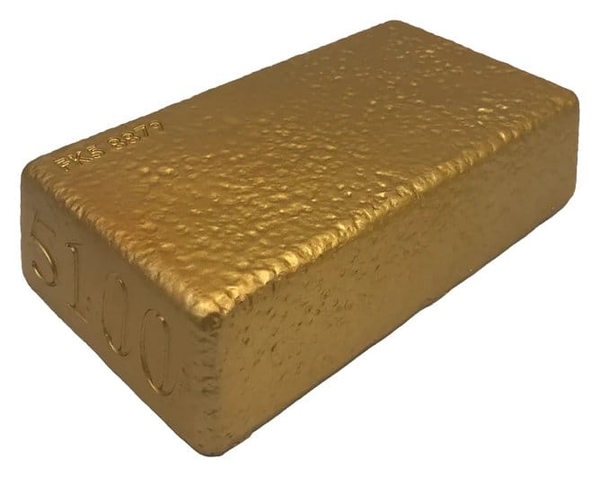 James Bond prop Réplica 1/1 Goldfinger Fort Knox Bullion Bar 25 cm Limited Edition Frikytopia