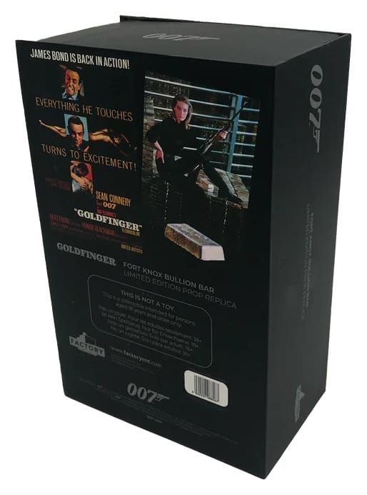 James Bond prop Réplica 1/1 Goldfinger Fort Knox Bullion Bar 25 cm Limited Edition