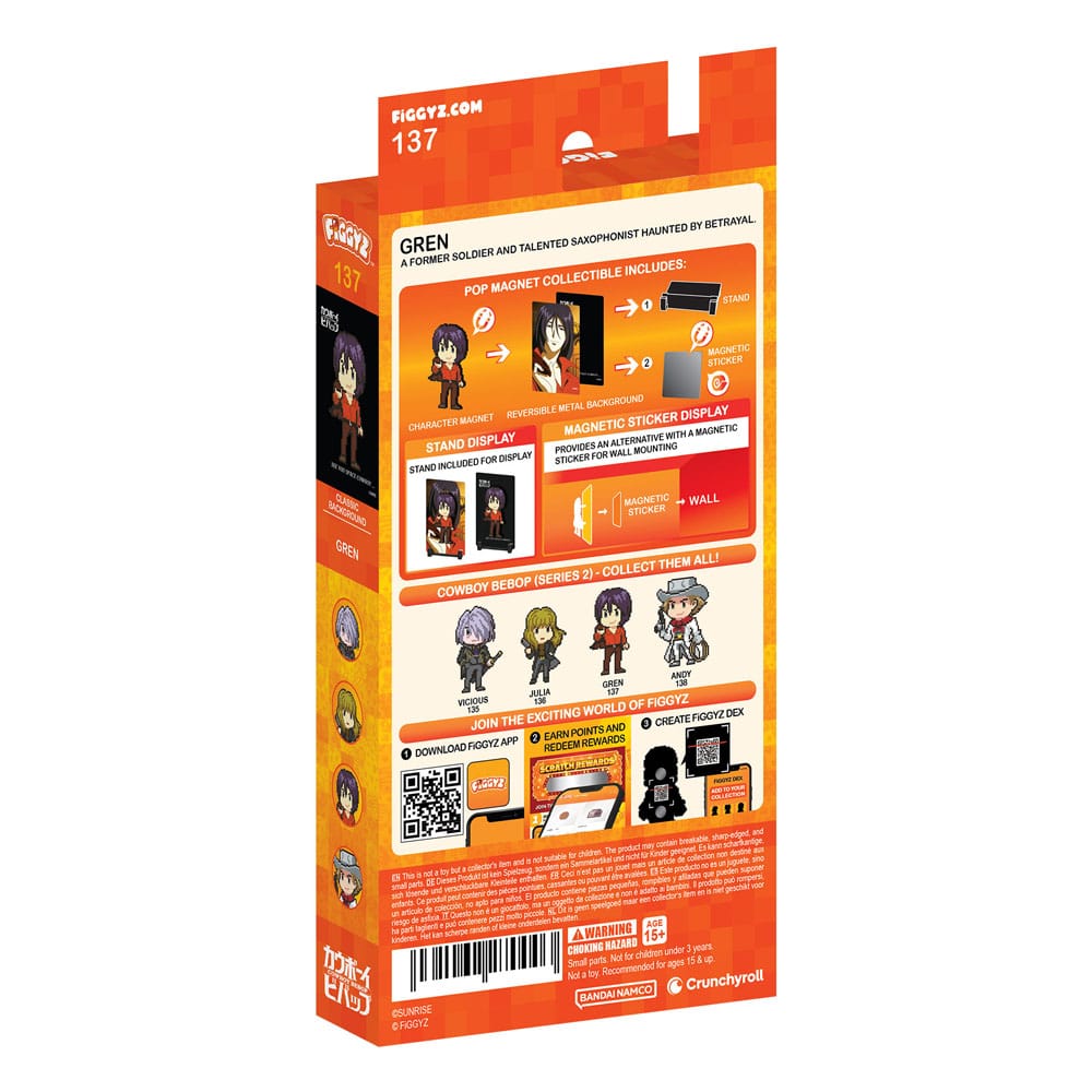 Cowboy Bebop FiGGYZ Figura Coleccionable Magnética Gren 11 cm