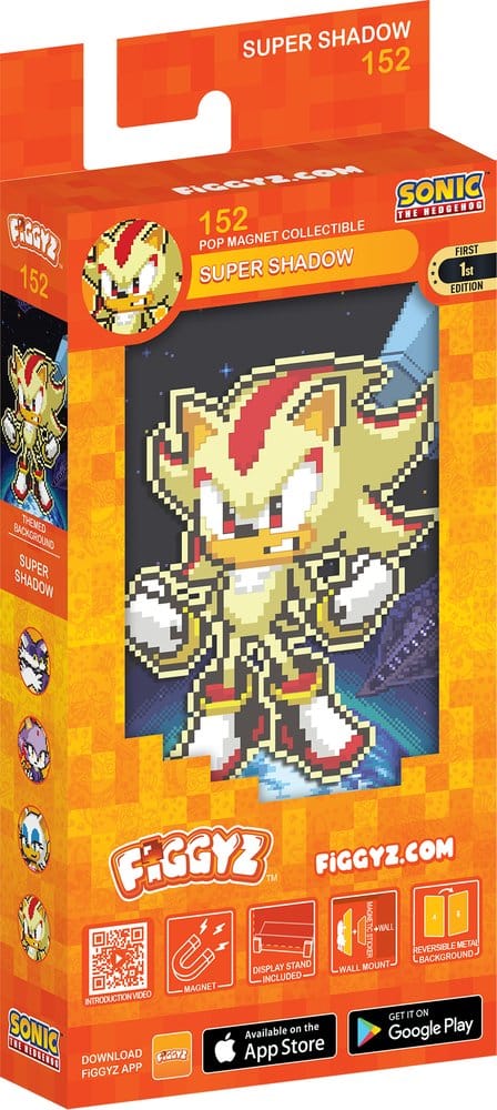 Sonic the Hedgehog (Modern) FiGGYZ Figura Coleccionable Magnética Super Shadow 11 cm
