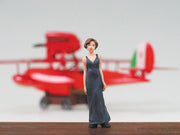 Porco Rosso Kit de modelo con figura 1/48 Savoia S.21F Versión 2 & Gina
