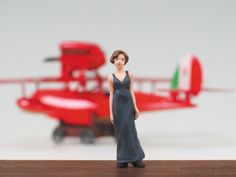 Porco Rosso Kit de modelo con figura 1/48 Savoia S.21F Versión 2 & Gina Frikytopia
