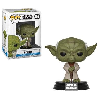 Star Wars Clone Wars POP! Vinyl Cabezón Yoda 9 cm Frikytopia