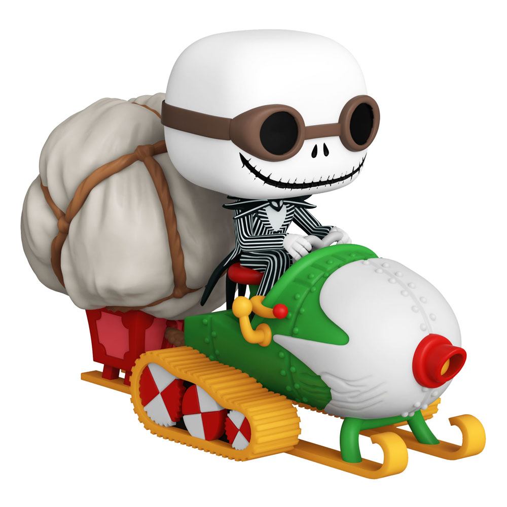 Pesadilla antes de Navidad POP! Rides Vinyl Figura Jack w/Goggles & Snowmobile 18 cm Frikytopia