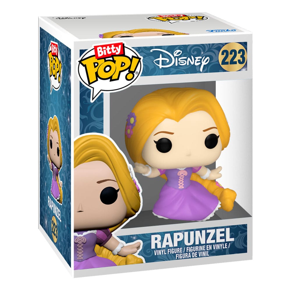 Blister 4 figuras Bitty POP Disney Princesas Rapunzel