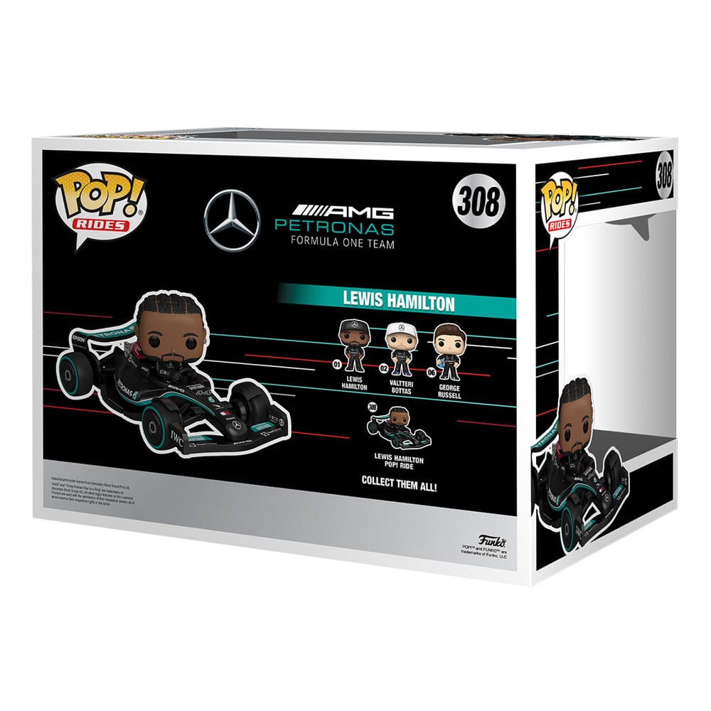 Fórmula 1 POP! Rides Super Deluxe Vinyl Figura Mercedes Hamilton 15 cm