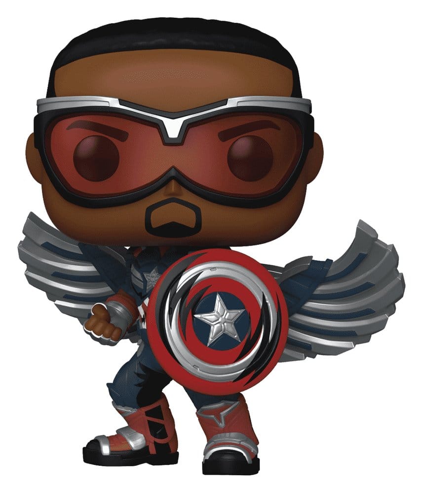 Marvel POP! Comics Vinyl Figura Captain America (Sam Wilson) (Comic Deco) Exclusive 9 cm Frikytopia