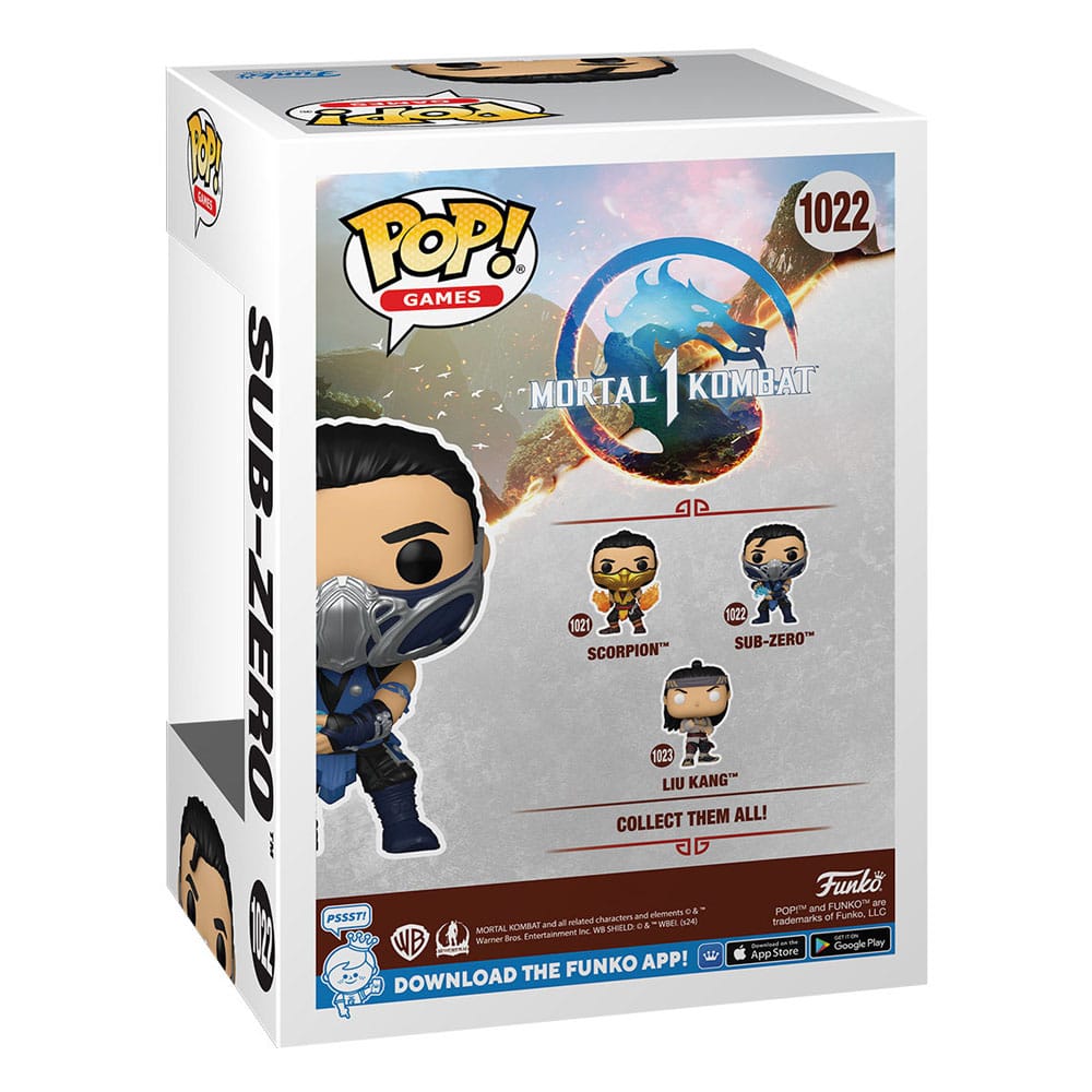 Mortal Kombat POP! Games Vinyl Figura Sub Zero 9 cm