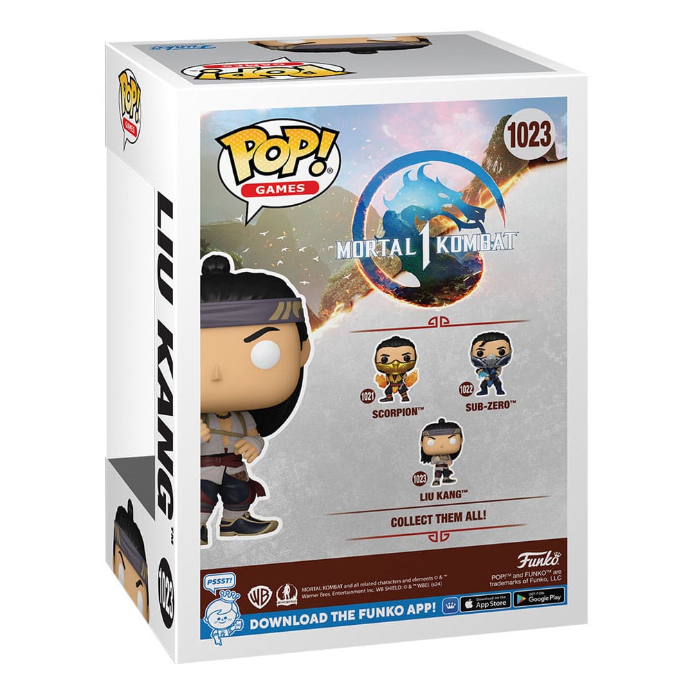 Mortal Kombat POP! Games Vinyl Figura Liu Kang (God of Fire) 9 cm