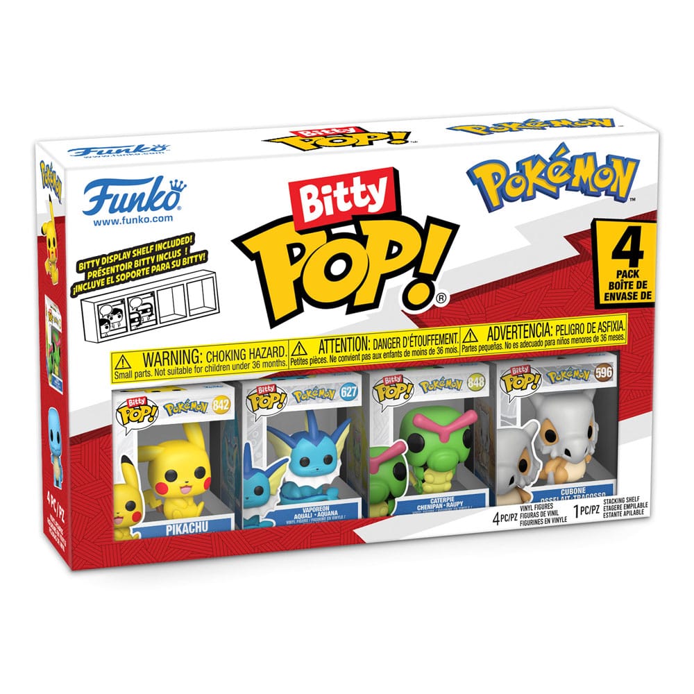 Blister 4 figuras Bitty POP Pokemon Pikachu