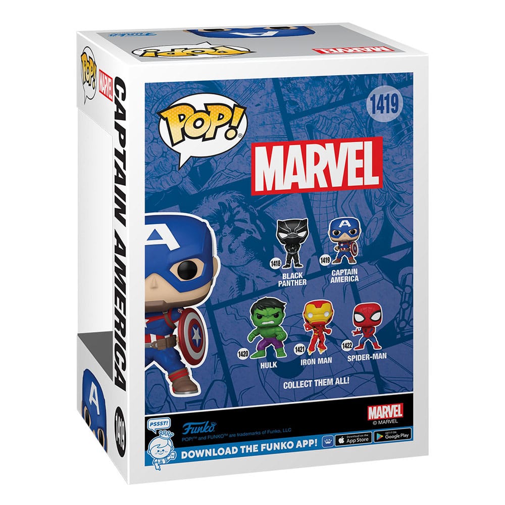 Marvel New Classics POP Vinyl Figura Captain America 9cm