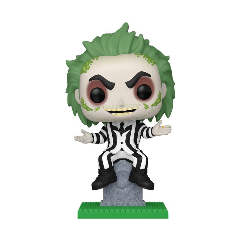 Beetlejuice POP! Plus Vinyl Figura Beetlejuice on Tombstone (Glow) Exclusive 9 cm Frikytopia