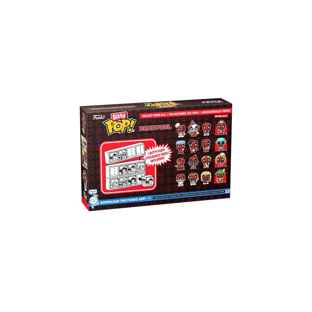 Blister 4 figuras Bitty POP Marvel Deadpool Bathtime