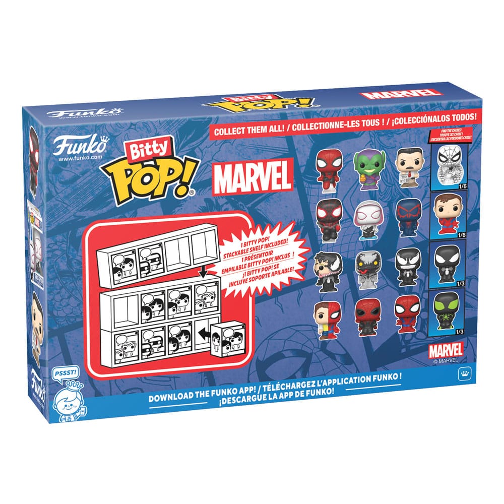 Spider-Man Pack de 4 Figuras Bitty POP! Vinyl Series 4 2 cm