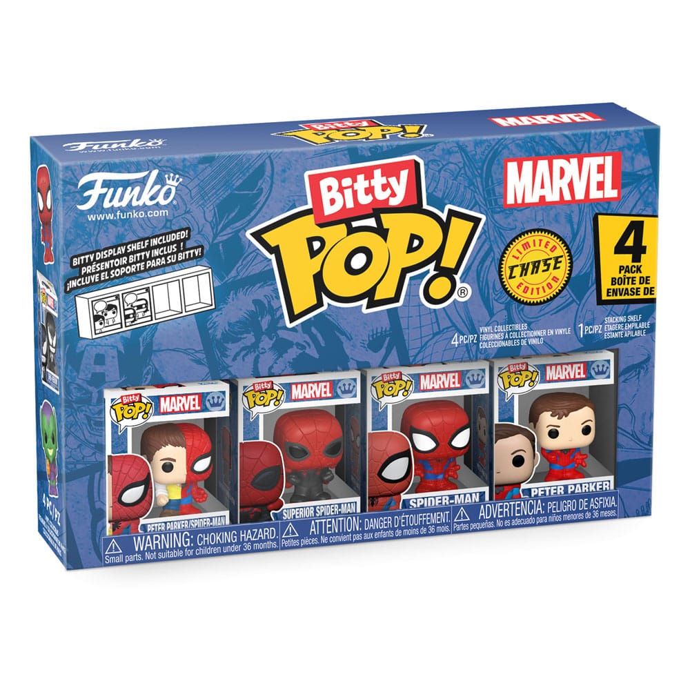 Spider-Man Pack de 4 Figuras Bitty POP! Vinyl Series 4 2 cm