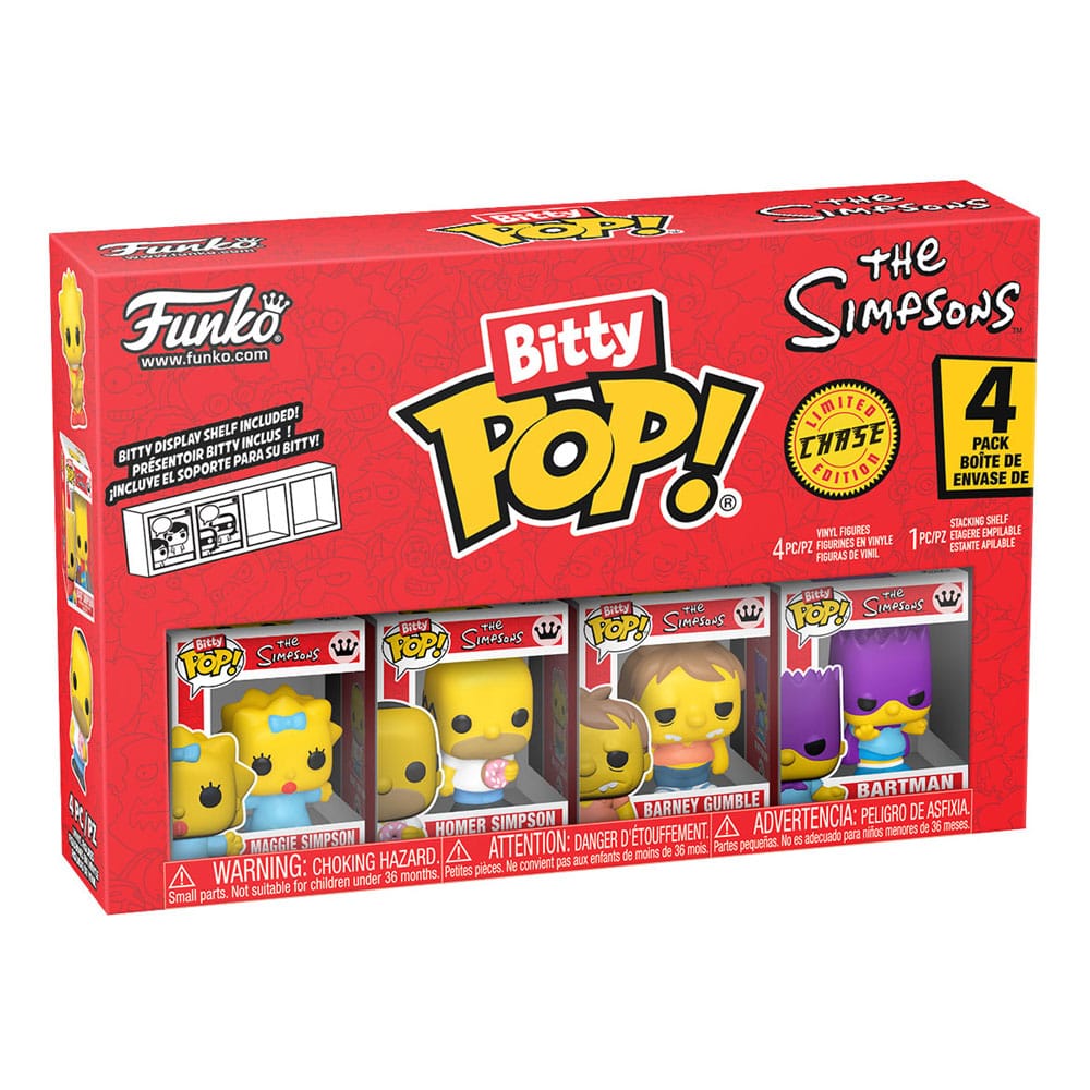 Los Simpson Pack de 4 Figuras Bitty POP! Vinyl Series 3 2 cm
