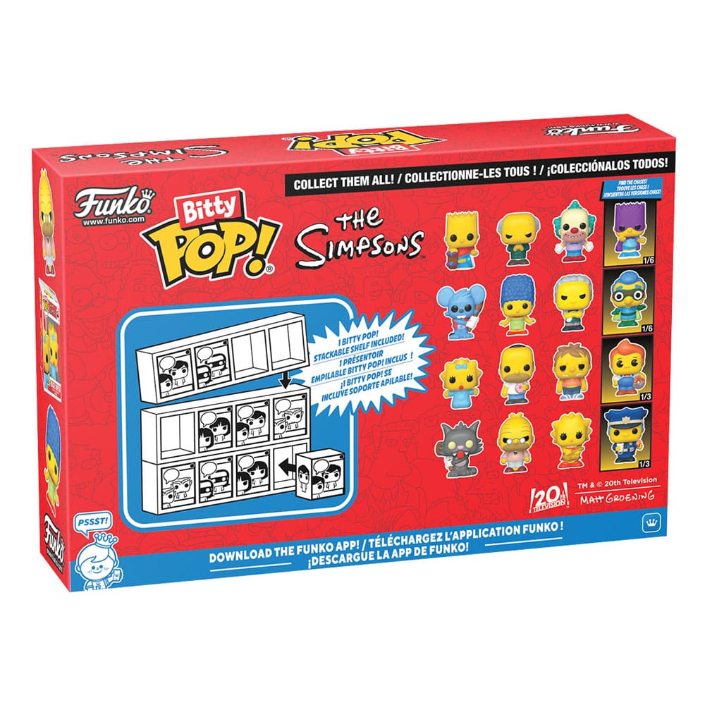 Los Simpson Pack de 4 Figuras Bitty POP! Vinyl Series 4 2 cm