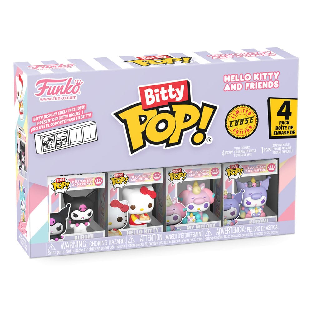 Blister 4 figuras Bitty POP Hello Kitty and Friends Kuromi