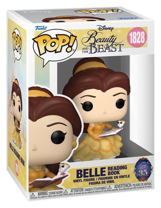 La bella y la bestia POP! Disney Vinyl Figura Readers- Belle w/Book 9 cm