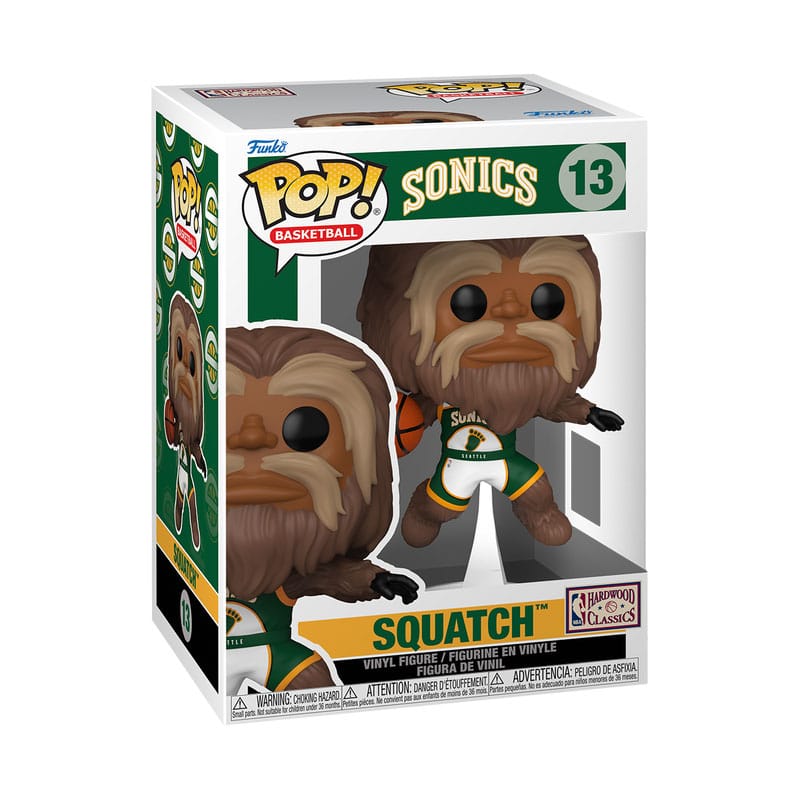 NBA Legends POP! Sports Vinyl Figura Mascots Sonics- Sasquatch 9 cm