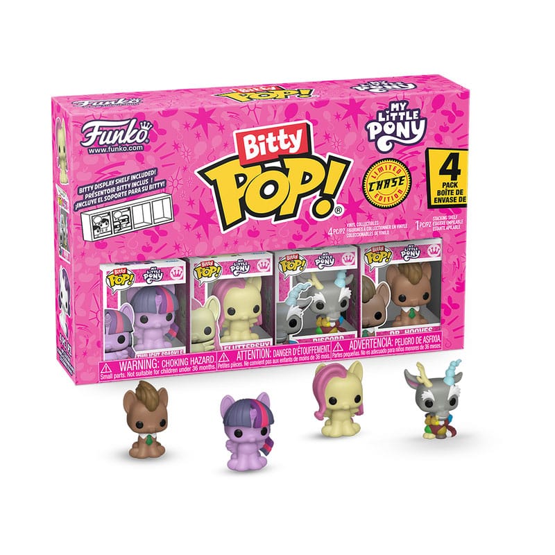 Mi pequeño pony Pack de 4 Figuras Bitty POP! Vinyl TwilightSparkle w/CH 2,5 cm Frikytopia