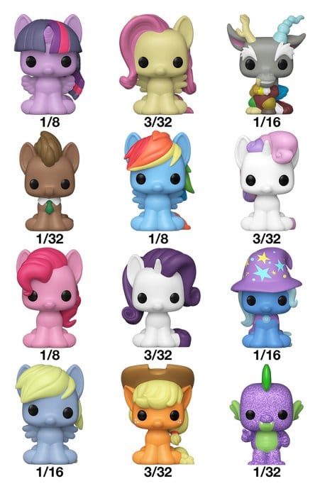 Mi pequeño pony Display de 32 Figuras Bitty POP! Single Vinyl PDQ 2,5 cm